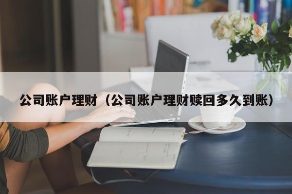 公司账户理财(公司账户理财赎回多久到账)